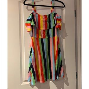 Rainbow skater dress